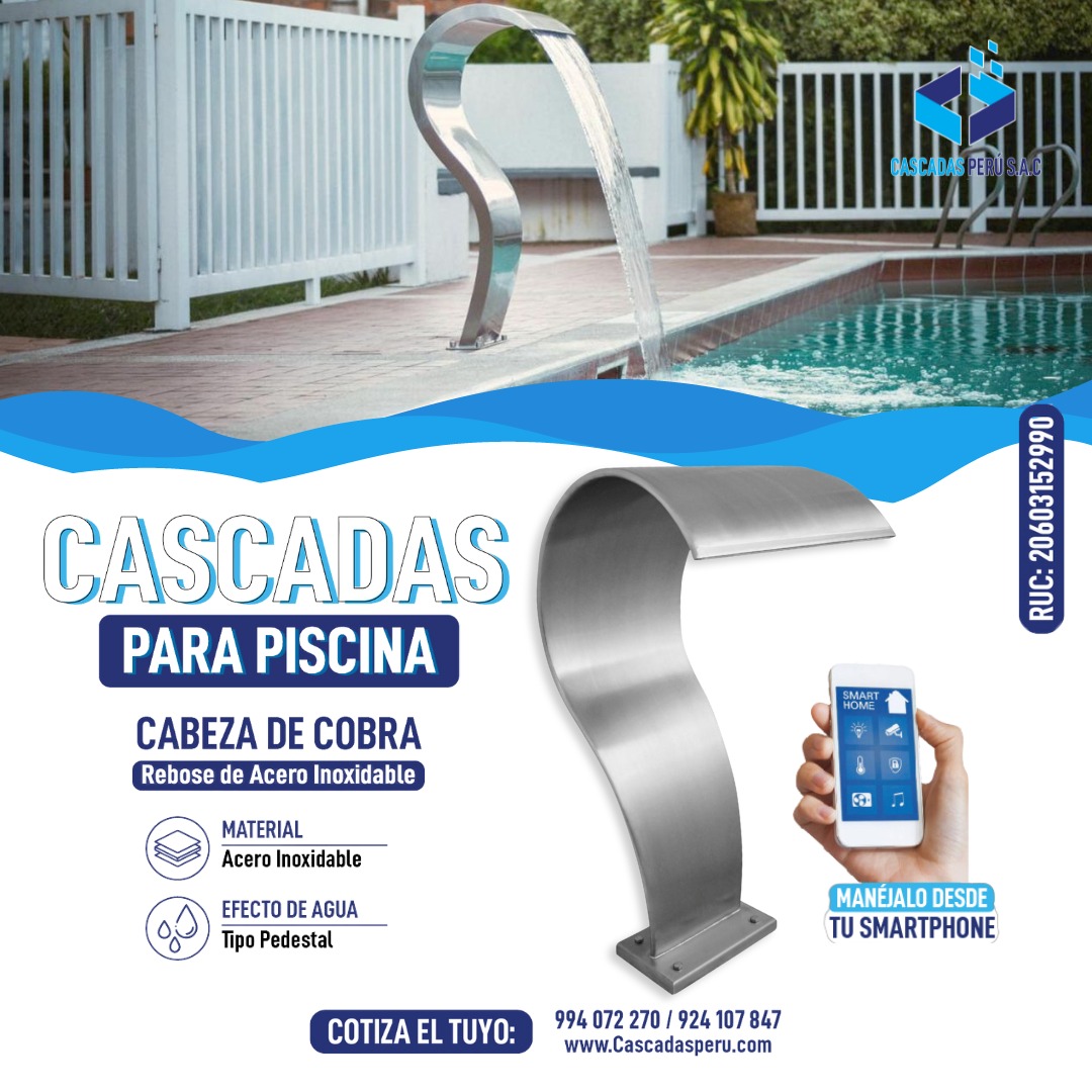 REBOSE DE PISCINA - REBOSE DE AGUA - REBOSE DE ACERO INOXIDABLE PERU PRECIO